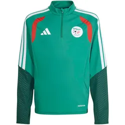 adidas FAF Algerien 1/4-Zip Sweatshirt WM 2026 Kinder JZ0210 - court green 164