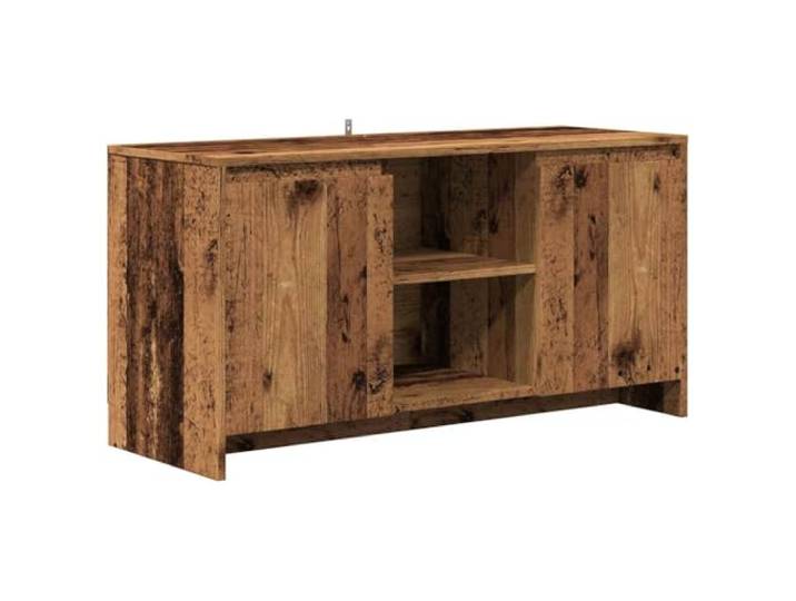 Favemtsl TV-Schrank Altholz-Optik 102x37,5x52,5 cm Lowboard Holzwerkstoff Kompakte TV-Anrichte in Altholz-Optik mit 2 Türen und Fächern für Ihr Wohnzimmer oder Schlafzimmer.