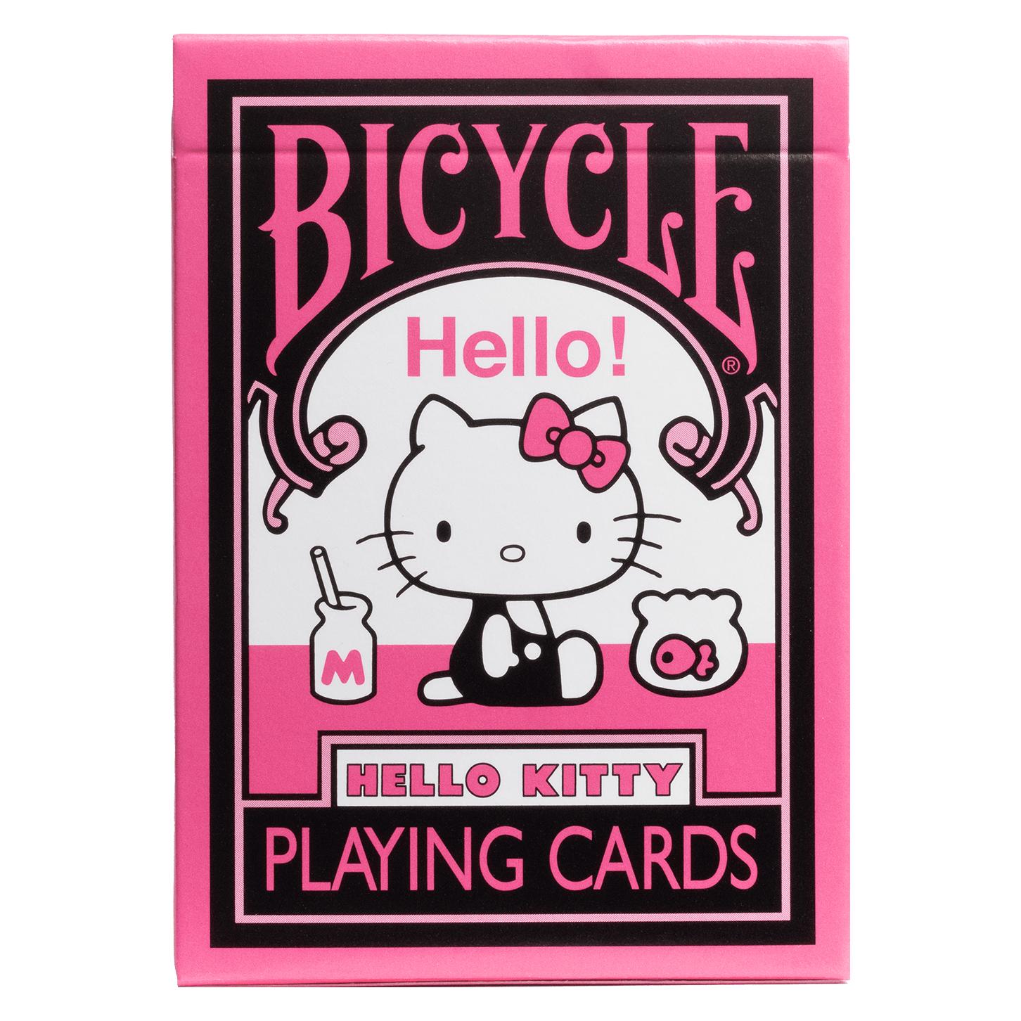 ASS Altenburg Bicycle Hello Kitty - Black and Pink (Designer Spielkarten, Poker, Skat...) (Deutsch, Englisch, 1 - 4 Spieler) (CACG0046)