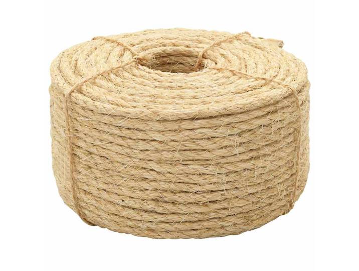 vidaXL Seil 100% Sisal 10 mm 50 m