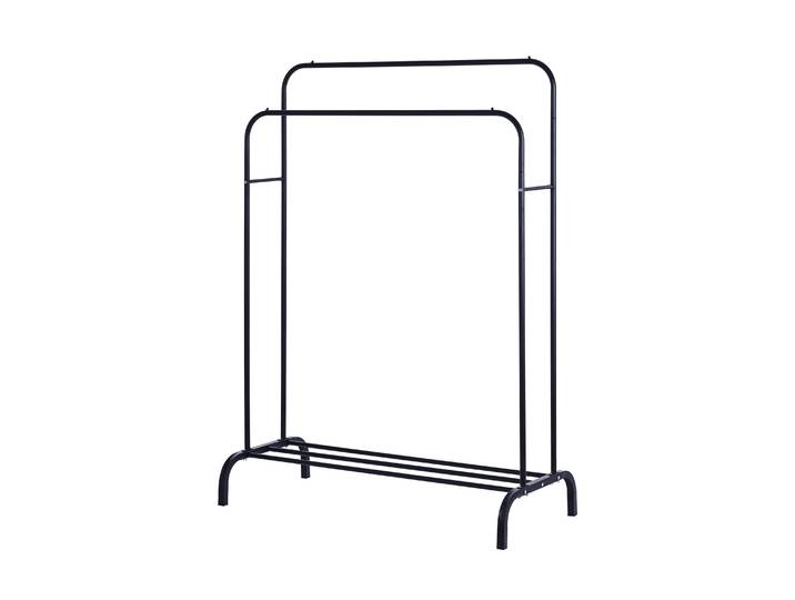 Kleiderständer 2 Stangen bis 40 kg schwarz