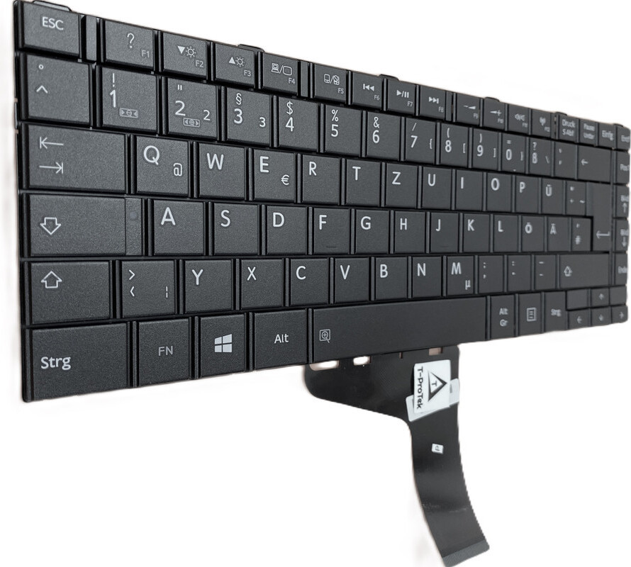 T-ProTek Zwart toetsenbord voor Toshiba Satellite C40, C40-A, C40T, C40T-A (Duits)