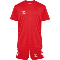 hummel, Jungen, Sportshirt, hmlLOGO SET KIDS (128), Rot, 128