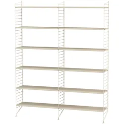 Bücherregal minimalistisch Beige Esche