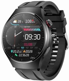 Inspired Deals MT200 AMOLED Smart Watch With Bluetooth Calling IP67 Fitness Tracker & Health Monitoring black