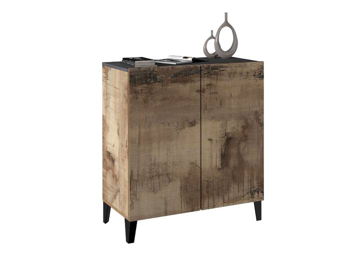 Aktenschrank HOME AFFAIRE Sunrise Aktenschrank, Mehrzweckschrank, Büroschrank , beige (ahorn, schiefer), B:79,2cm H:92,5cm T:38cm, FSC-zertifizierter Holzwerkstoff, Schränke, Aktenschrank, mit 2 Türen & 2 Fӓchern, Breite 79,2 cm, Made in Italy