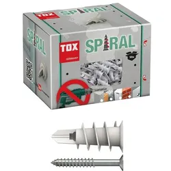 TOX Dübel- und Schrauben-Sortiment »SPIRAL« 32 mm 50 Stück