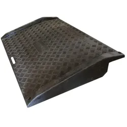 Viso Rollstuhlrampe mobil schwarz, 101x16x75 cm
