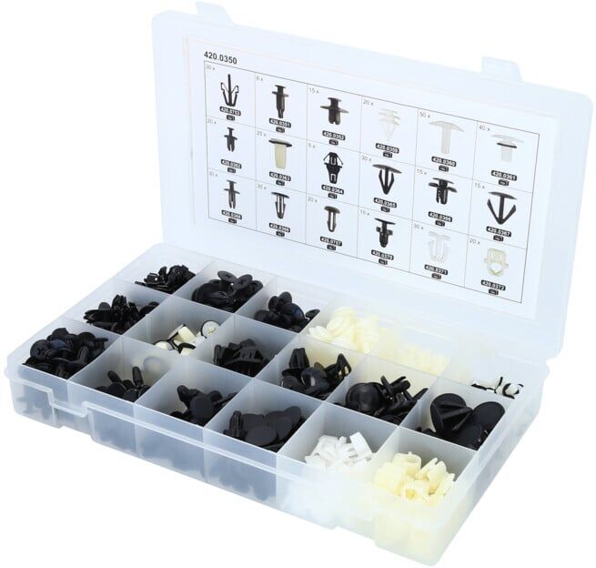 KS Tools Jeu de clips de fixation - Honda, 418 pcs (420.0350)