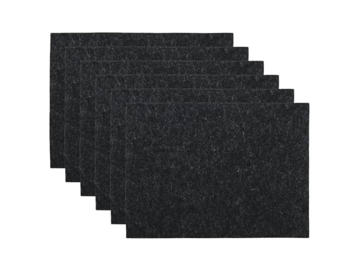BUTLERS 6er Set Platztset 45 x 33cm Filz-Optik doppelseitig -FELTO- abwaschbares Tischset für den gedeckten Tisch Platzdeckchen schmutzabweisende Tischmatte