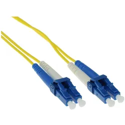 ACT 50 meter LSZH Singlemode 9/125 OS2 fiber patch cable duplex with LC connectors (50 m), Netzwerkkabel