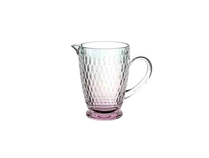 Villeroy & Boch – Boston Pearl Glaskrug, Bunt schimmernd, Spülmaschinenfest, Krug für Wasser & Getränke, Tischkrug, Buntes Glas, Kristallglas