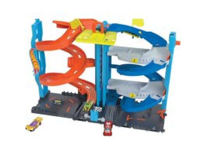 HOT WHEELS Tour de course transformable ou piste cascades grand huit (HKX43 Tour de course Set de jeu)