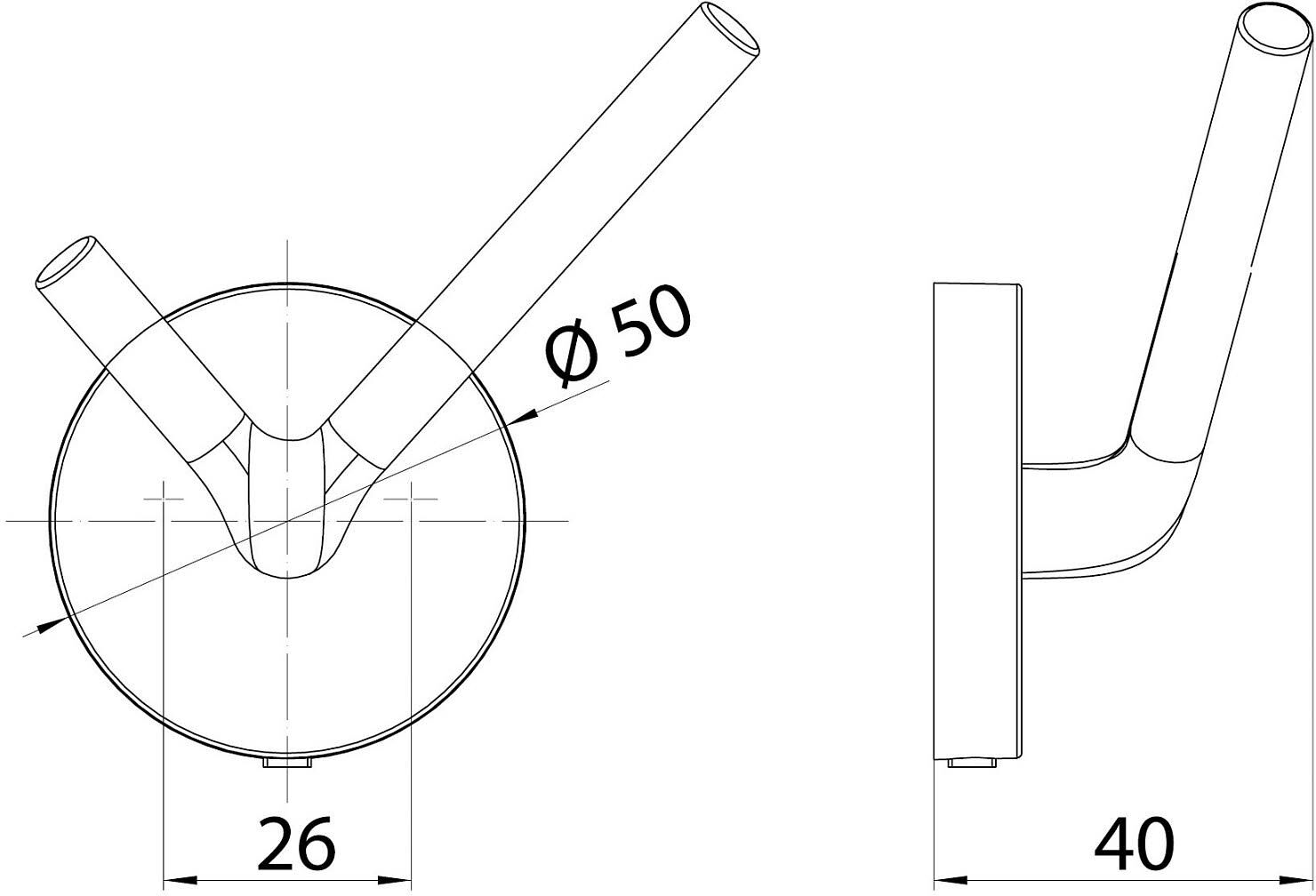 Emco round Doppelhaken