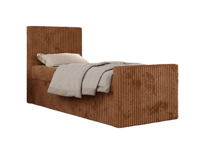 JUGENDBETT TILIO DUO 90/200 - Orange Cord - H3 - Links Seite