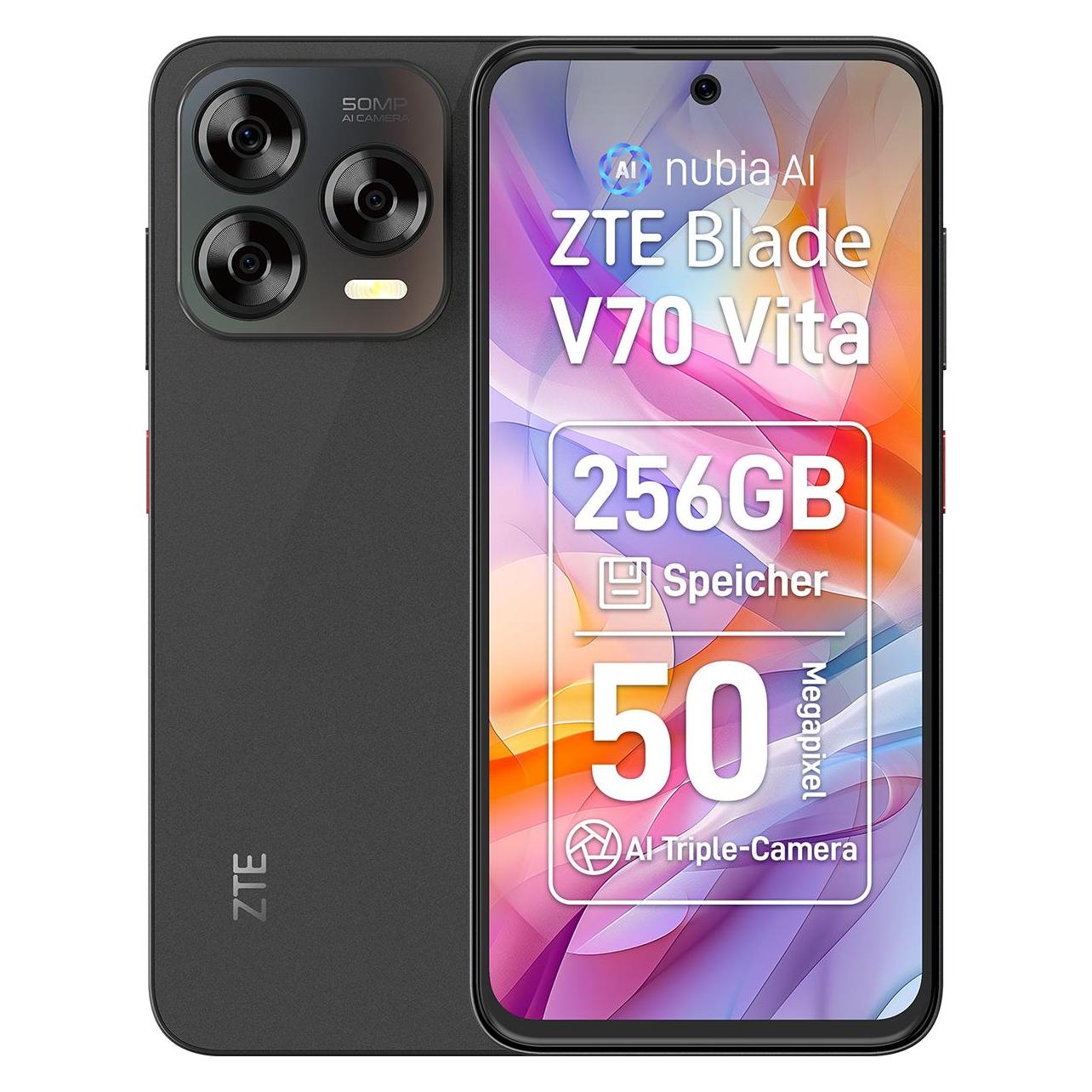 ZTE Blade V70 Vita (256 GB, Stone Gray, 6.70", Dual SIM, 4G) (123445101089)
