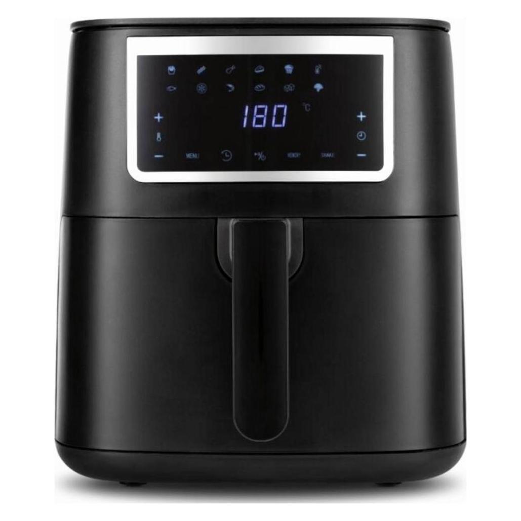 Gourmetmaxx Heissluft-Fritteuse Digital 7l 1700W schwarz matt/Edelsta (6.50 l) (15197)