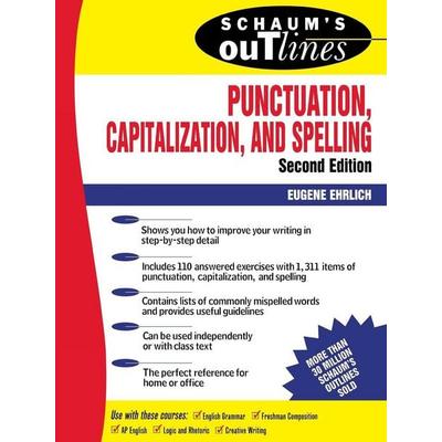 Schaum's Outline of Punctuation, Capitalization & Spelling, Taschenbuch von Eugene Ehrlich,Ehrlich Eugene, Mcgraw Hill Higher Education,