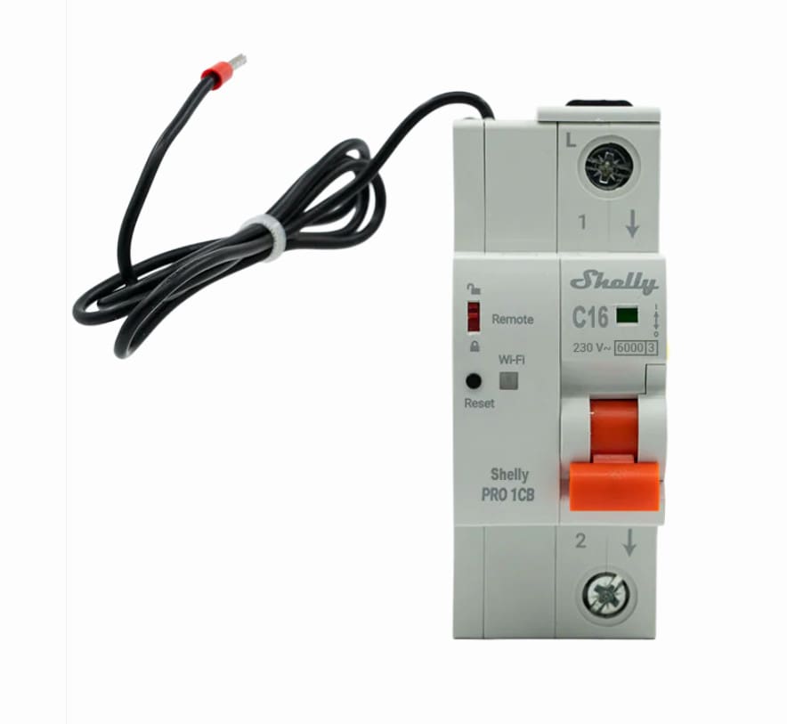 Shelly Smarter Leitungsschutzschalter Pro 1CB C25 1-polig 25A Fernsteuerung LAN WLAN Bluetooth