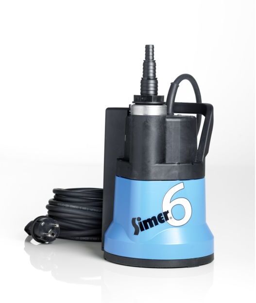 Jung Pumpen Schmutzwasserpumpe Simer 6S OD6601G-06-S 230 V, mit Niveauschaltung