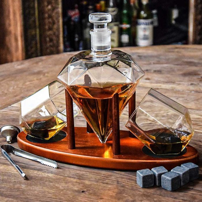 Mikamax - Deluxe Diamond Decanter Set