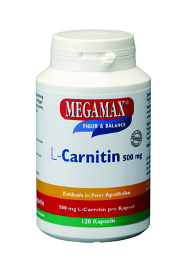 Megamax B.V. L-CARNITIN 500 mg Megamax Kapseln 104 g 07307204