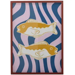 DAHEIM Wandbild 50 x 70 cm Remy Holz Bunt