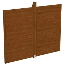 Skan Holz Wand-Element für Pavillon Toulouse nussbaum