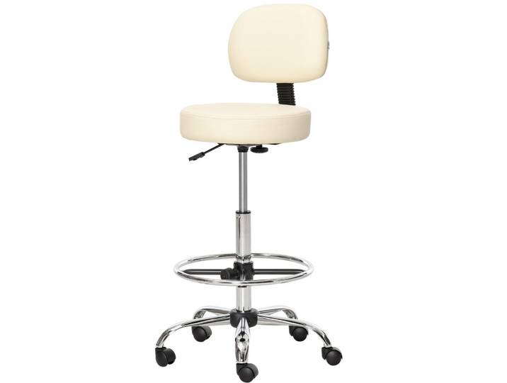 Jamb Barhocker Beige, Metall, Kunststoff, 56x104x57 cm, Esszimmer, Barmöbel, Barhocker