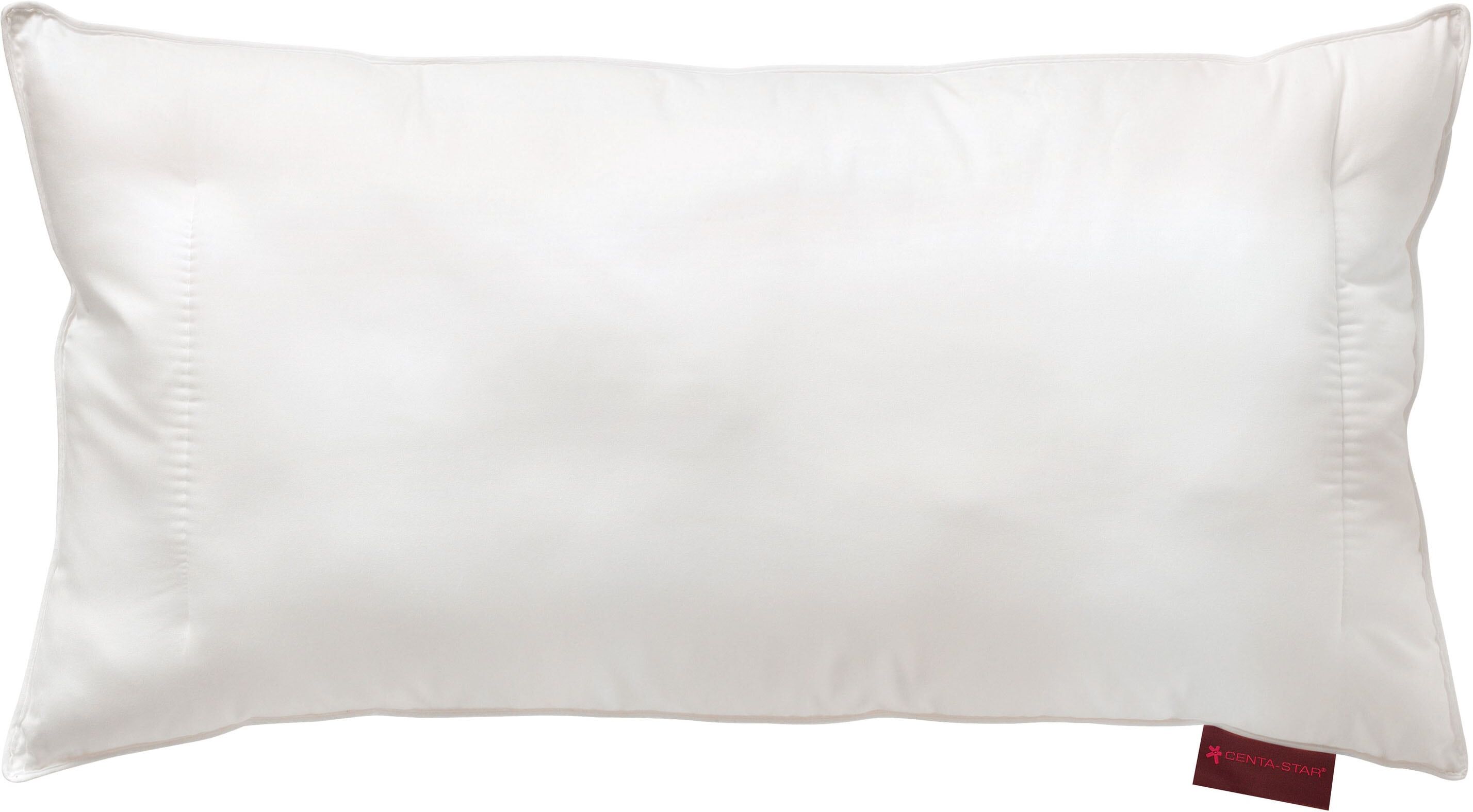 Microfaserkissen CENTA-STAR "Vital Plus Waschmich", weiß, B:40cm L:80cm, Bezug: 100% Baumwolle. Füllung: 100% Polyester, Kopfkissen, Microfaserkissen