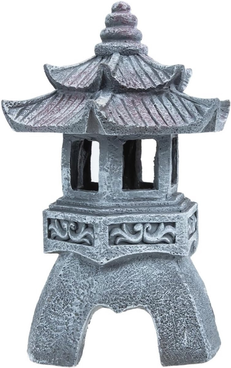 Mini Pagode Tuinlantaarn op Zonne-energie voor Tuindecoratie