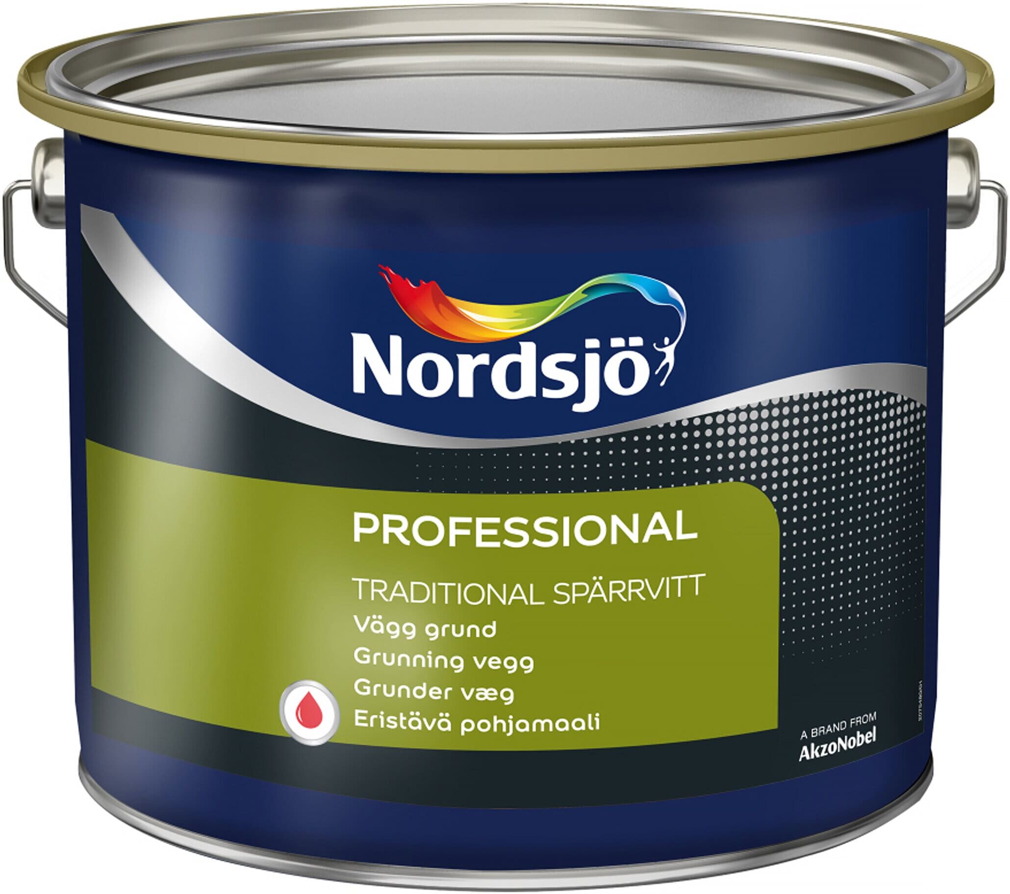 Nordsjö Väggfärg Professional traditional spärrvitt, 2,5L