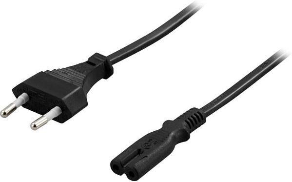 hbb Strömkabel apparatkontakt C7 svart 5 meter Svart