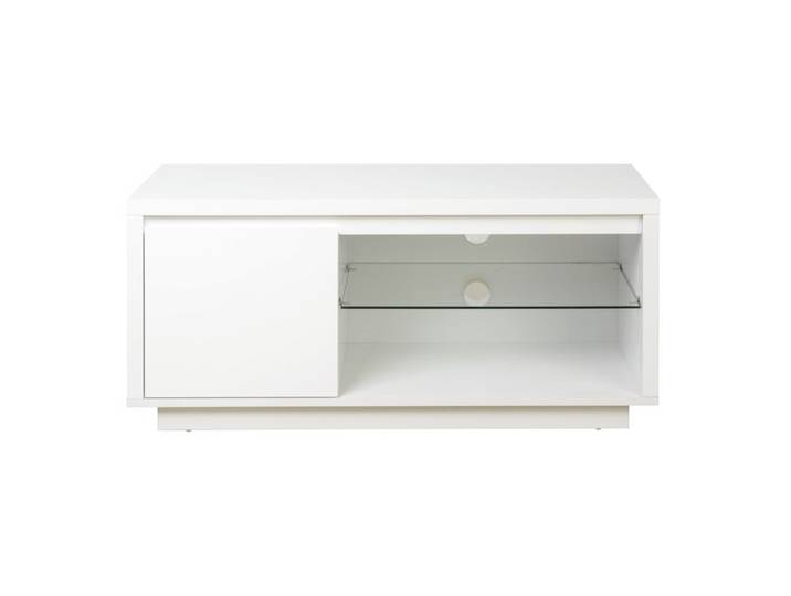 Meuble TV L. 100 cm SACHA Blanc