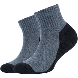 2er Pack camano Pro Tex Function Quarter Sportsocken Kinder 0004 - navy 31-34