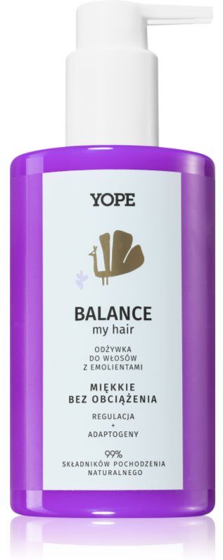 Yope BALANCE my hair après-shampoing nettoyant pour cheveux gras 300 ml