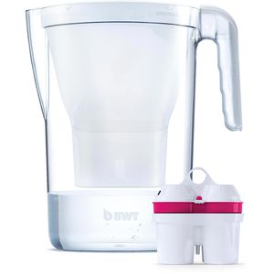 BWT Wasserfilter-Kanne Vida 815481, 2,6 Liter, aus Kunststoff, weiß, inkl. 1 Filterkartusche