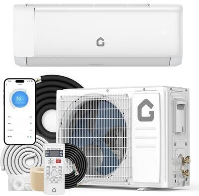 Yun 9000 BTU Mini Split Air Conditioner Heat Pump Inverter AC Heater with WiFi Remote for Rooms up to 450 Sq Ft