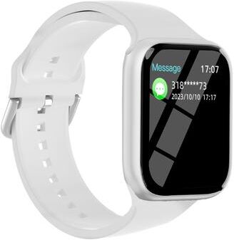 Clever Finds Fashion Smart Watch For Men And Women With Full Touch Fitness Tracker white