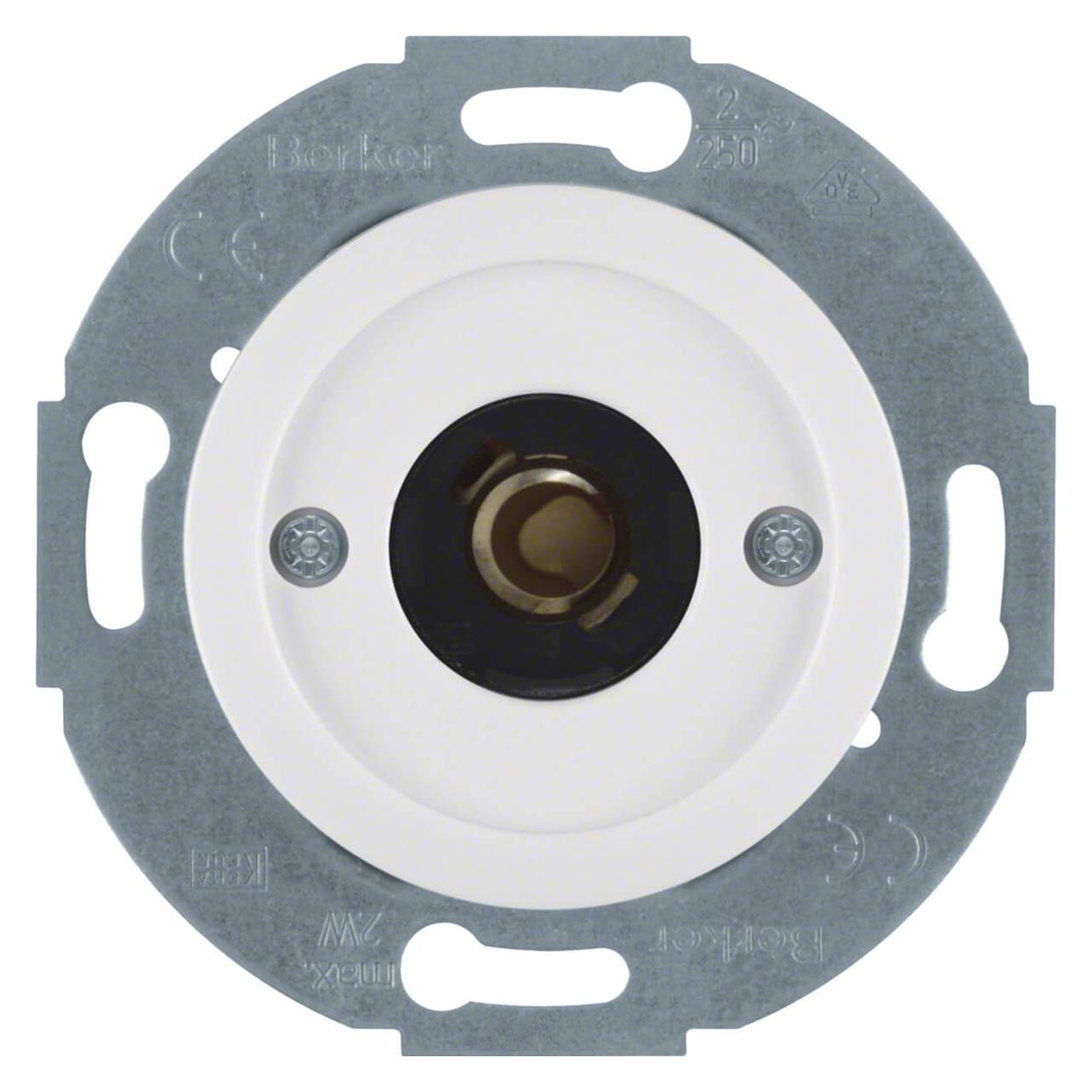 Berker S1930 Drucktaster mit Licht- 5104 signal E10 polarweiss Schliesser (5104)