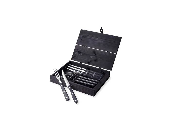 Gense Old Farmer Black steak/grill cutlery 8 pcs