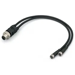 Wago 756-5513/040-020 Sensor-/Aktorleitung,2xM8-Buchse, axial,M12A-Stecker, axial 7565513040020