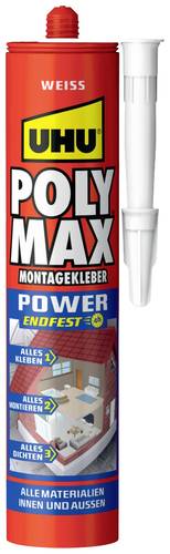 UHU Poly Max Power Weiss Klebe- und Dichtmasse 47820 425g