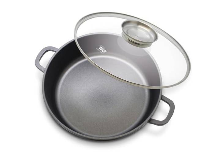 ELO Servierpfanne Alucast 24 cm, rund, Aluguss - antihaft, Induktion