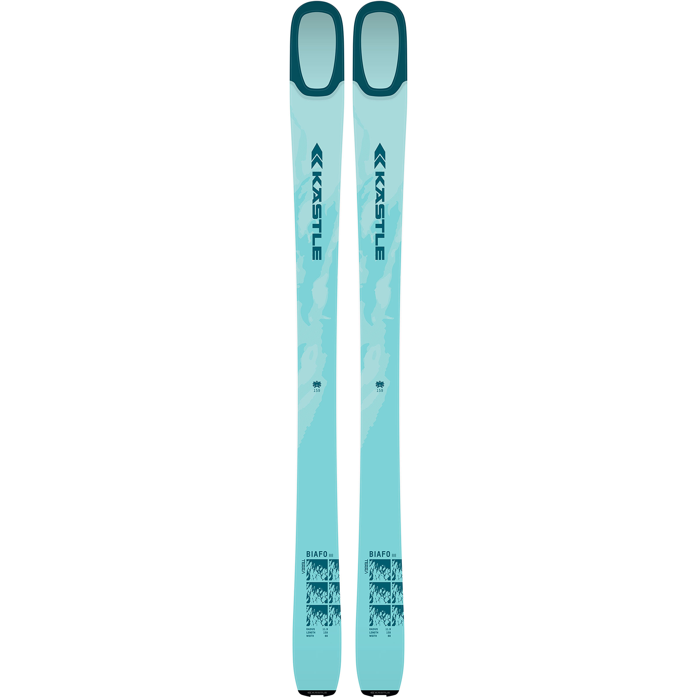 Kästle Biafo 88 Tourenski 26/27 Damen Tourenski tuerkis Größe 151cm Skitour