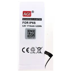 AGI 38705 - Akku - Apple - Apple iPhone 6S - Weiss - Lithium Polymer (LiPo) - 1715 mA, Smartphone Akku