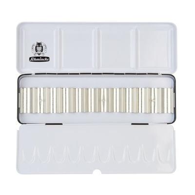 Schmincke Leerkasten für Aquarellfarben, Metall für 12 x 5 ml Tuben