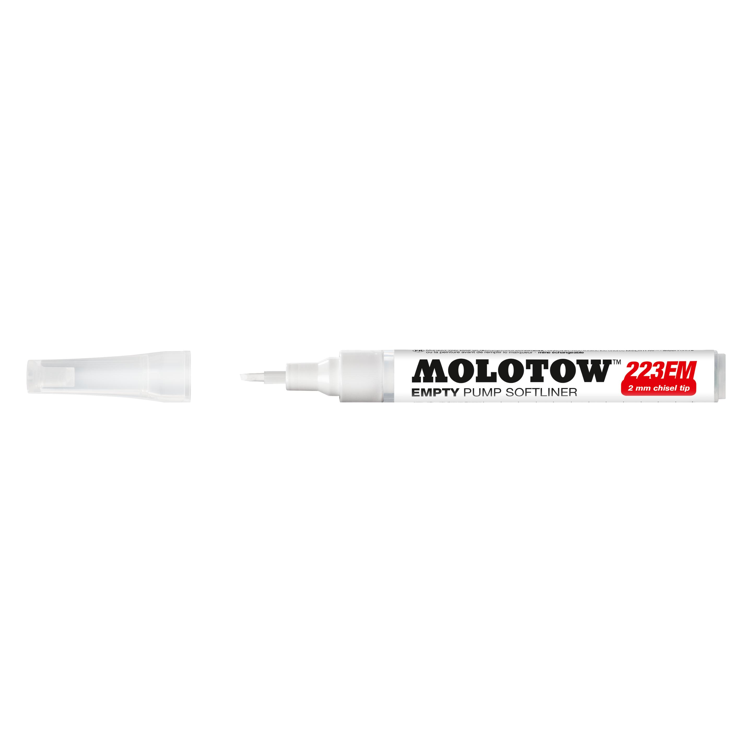 Molotow Leermarker Pump Marker System 223 EM Soft Chisel (1x) (MO211012)