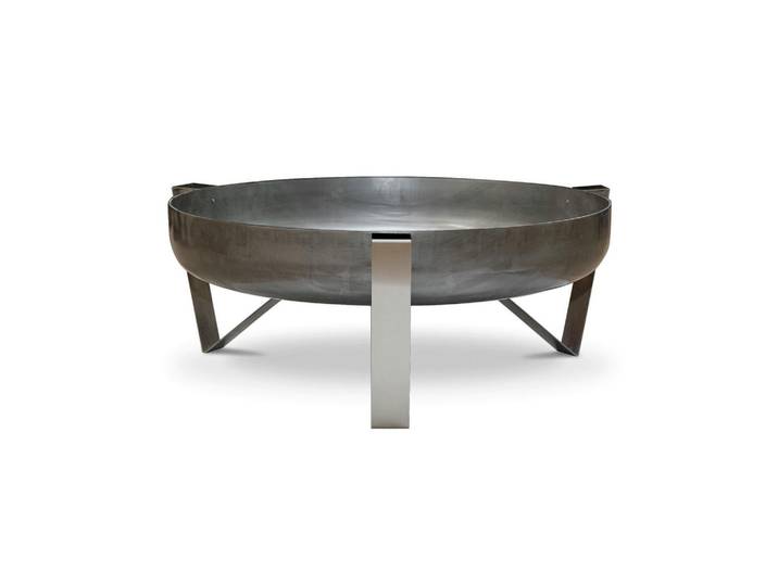 Feuerschale Svenskav Voma XXL 2044, Edelstahlfarben, Rostfarben, Metall, 66.5x25x67.5 cm, Made in Europe, Handmade in Europe, abnehmbare Standfüße, hitzebeständig, Freizeit & Co, Herbstartikel & Winterartikel