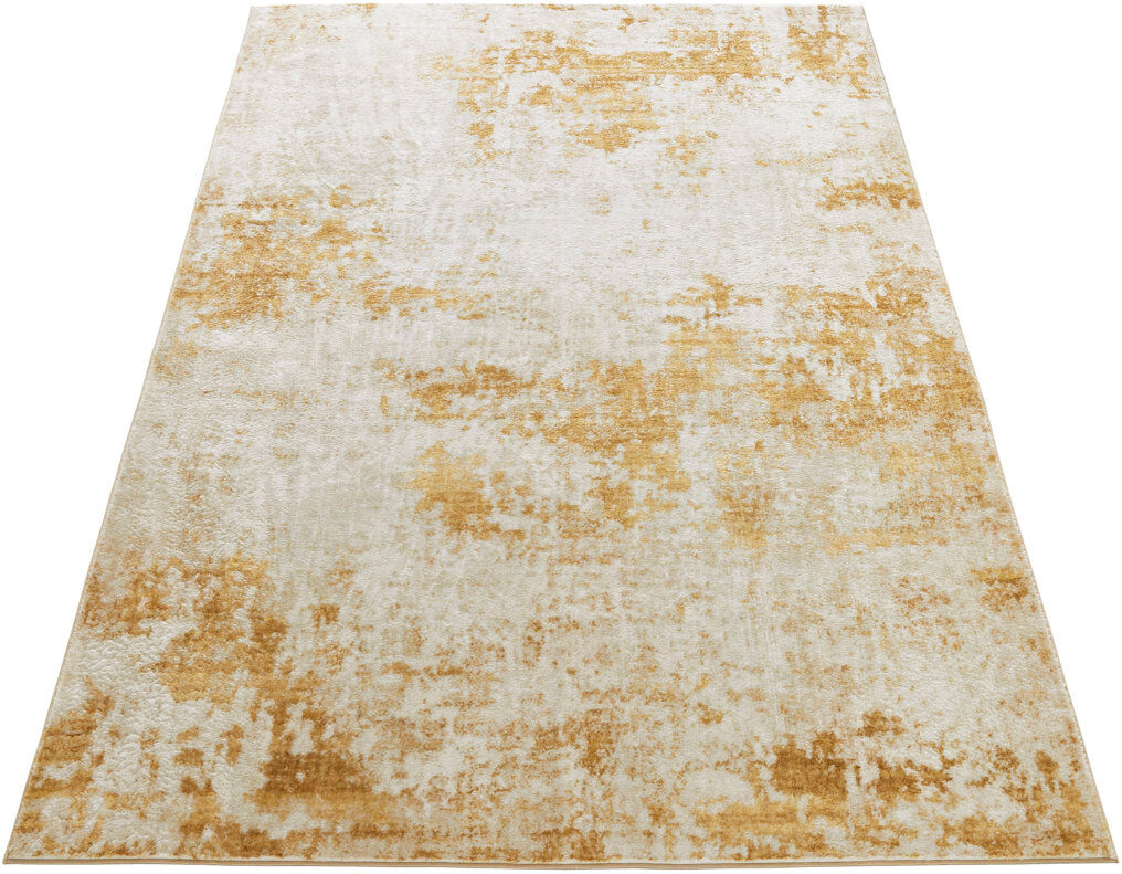 Concept Looms Abstract Ultra soft Stain Guarded Light Gold Area Rug Light Gold Rectangle 200 x 290 cm